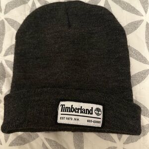 Timberland Charcoal Knit Cuffed Beanie